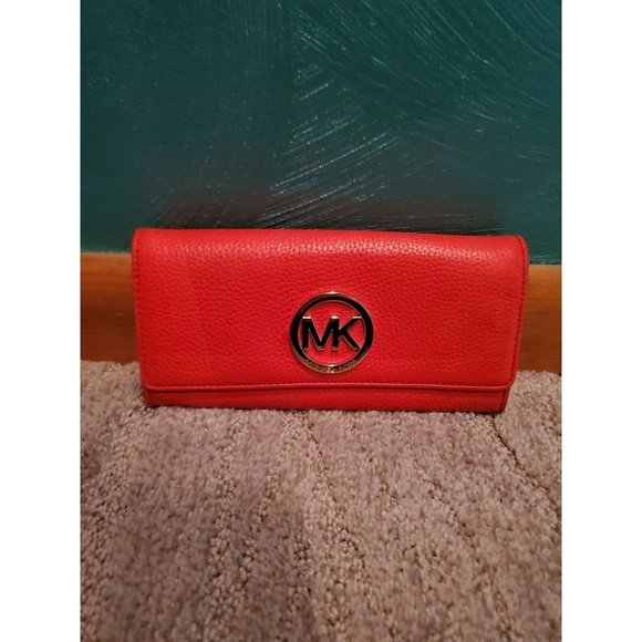 Michael Kors Handbags - Michael Kors Red Leather Wallet * PLEASE see picture 3 and description